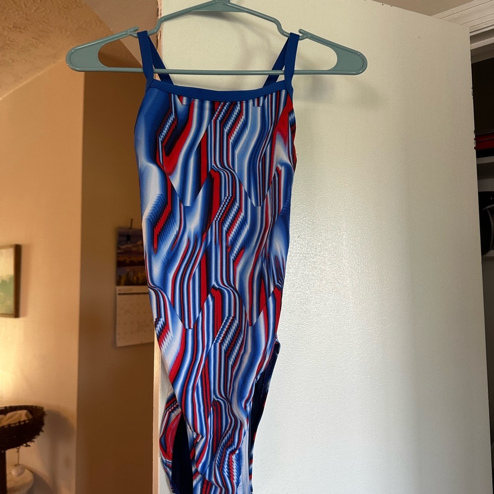 Speedo One Piece in Blue and Red